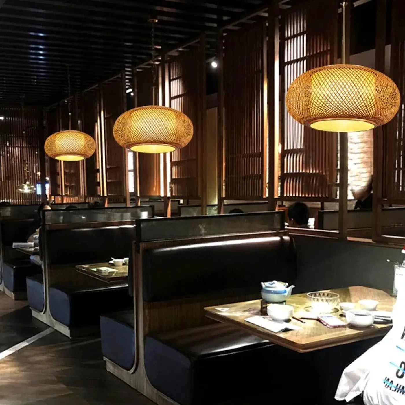 Suspension Luminaire en Rotin - Bramo