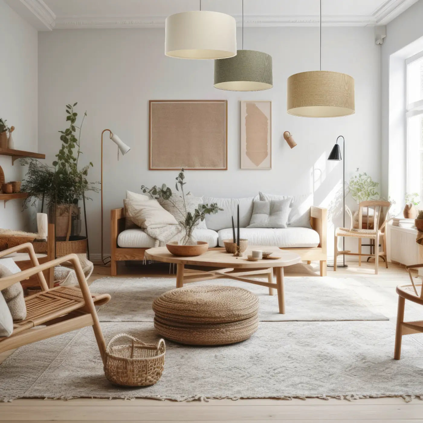 Suspension Luminaire Elegant - Boho Elegant (Crème/Ecru)