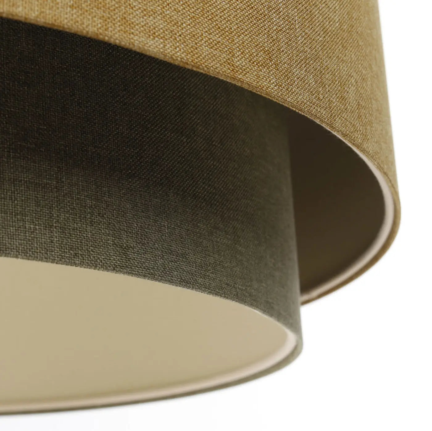 Suspension Luminaire Elegant - Duo Boho Elegant (Jaune Moutarde/Olive/Ecru)