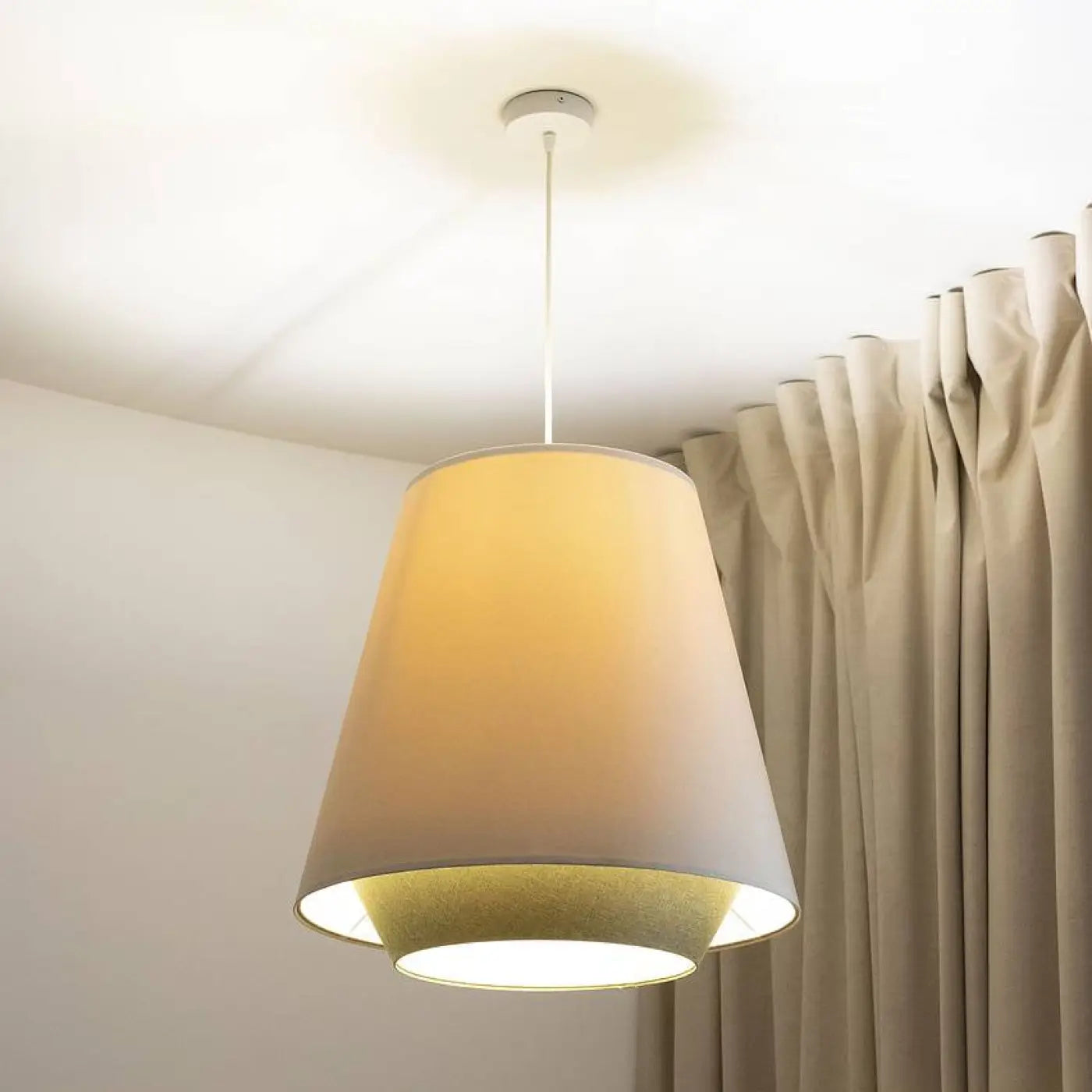 Suspension Luminaire - Sensei Doblo  (Creme/Olive)