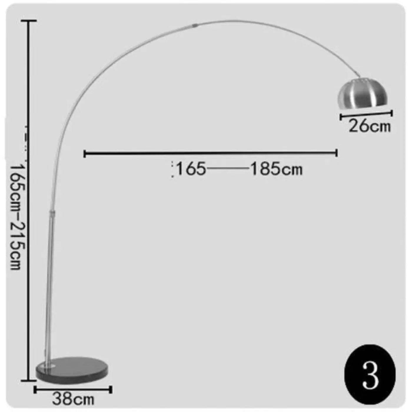 Lampadaire - Argent