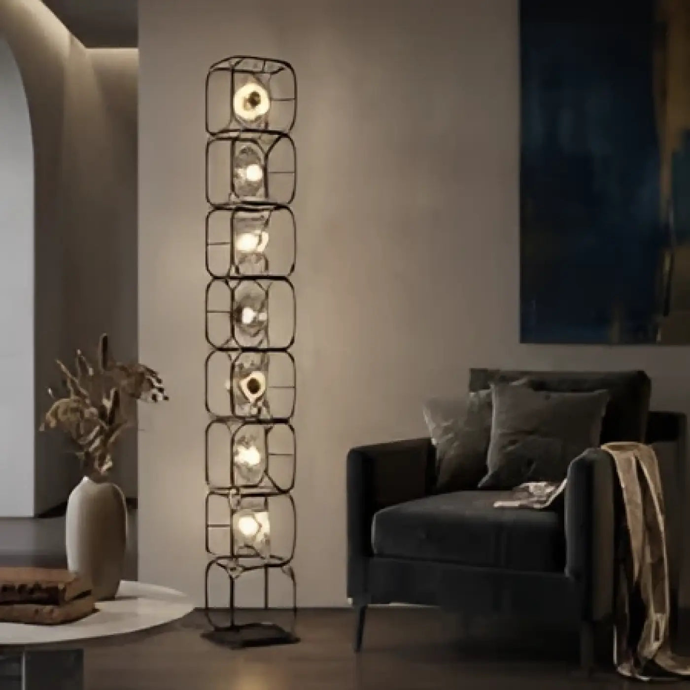 Lampadaire en Metal - Luxora