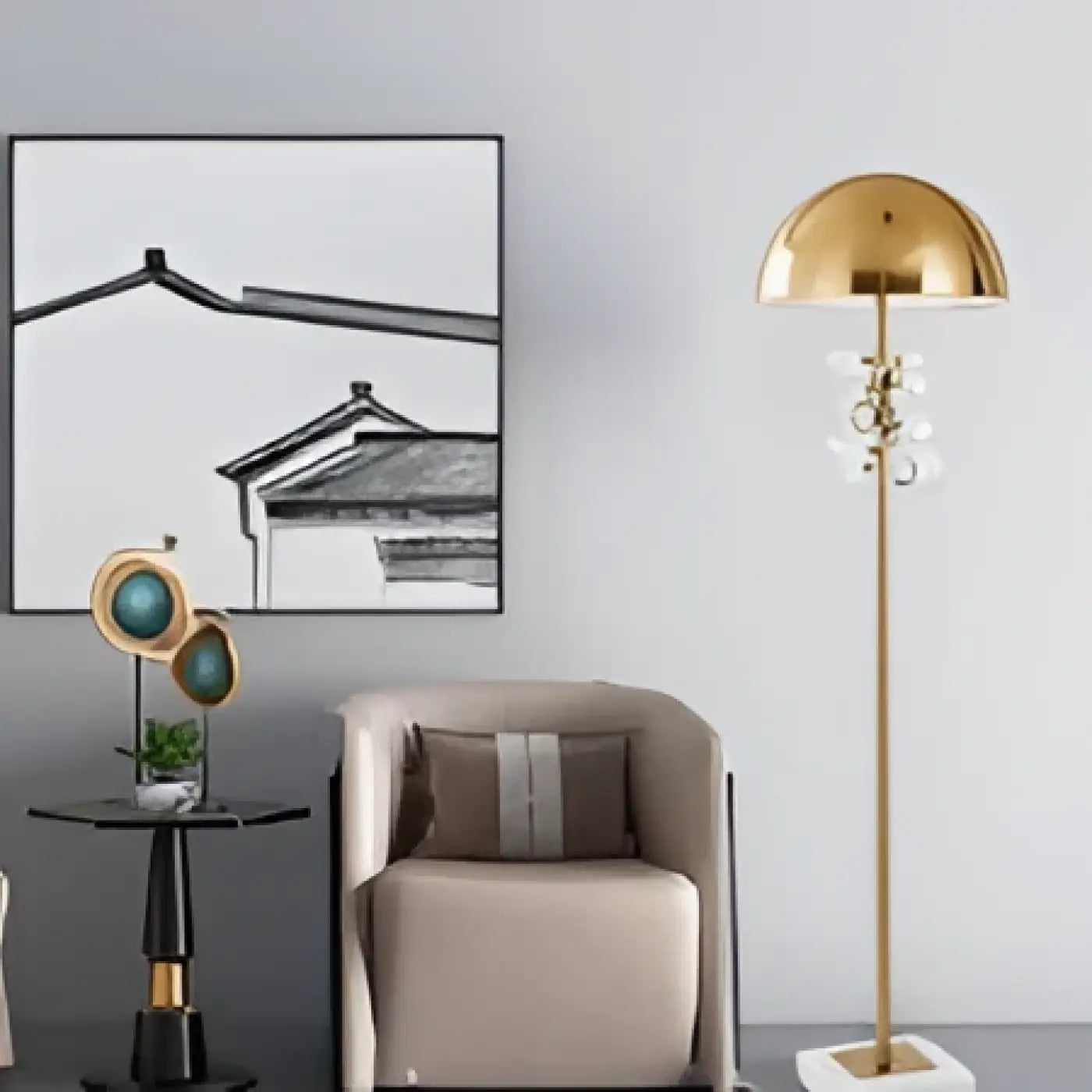 Lampadaire Design en Metal - Lyra