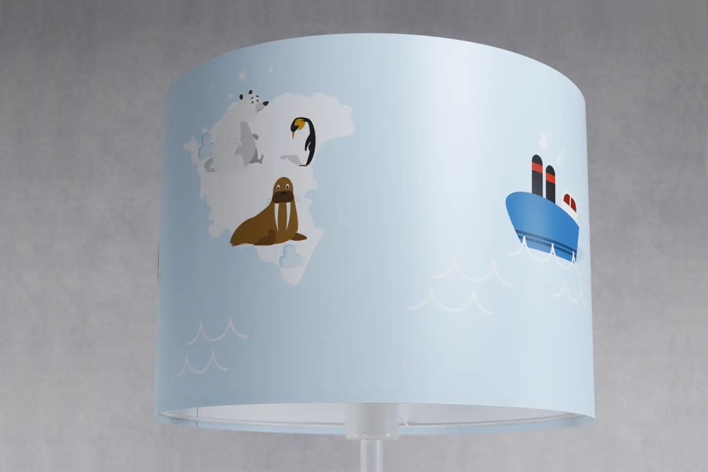 Lampadaire - Sweet Dreams (Bleu Pastel/Blanc/Marron)