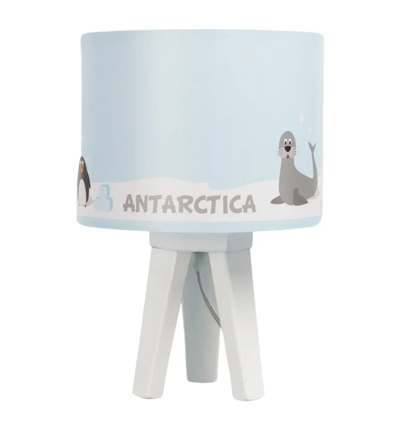 Lampe de table en Bois - Sweet Dreams ( Bleu Clair / Blanc / Noir)