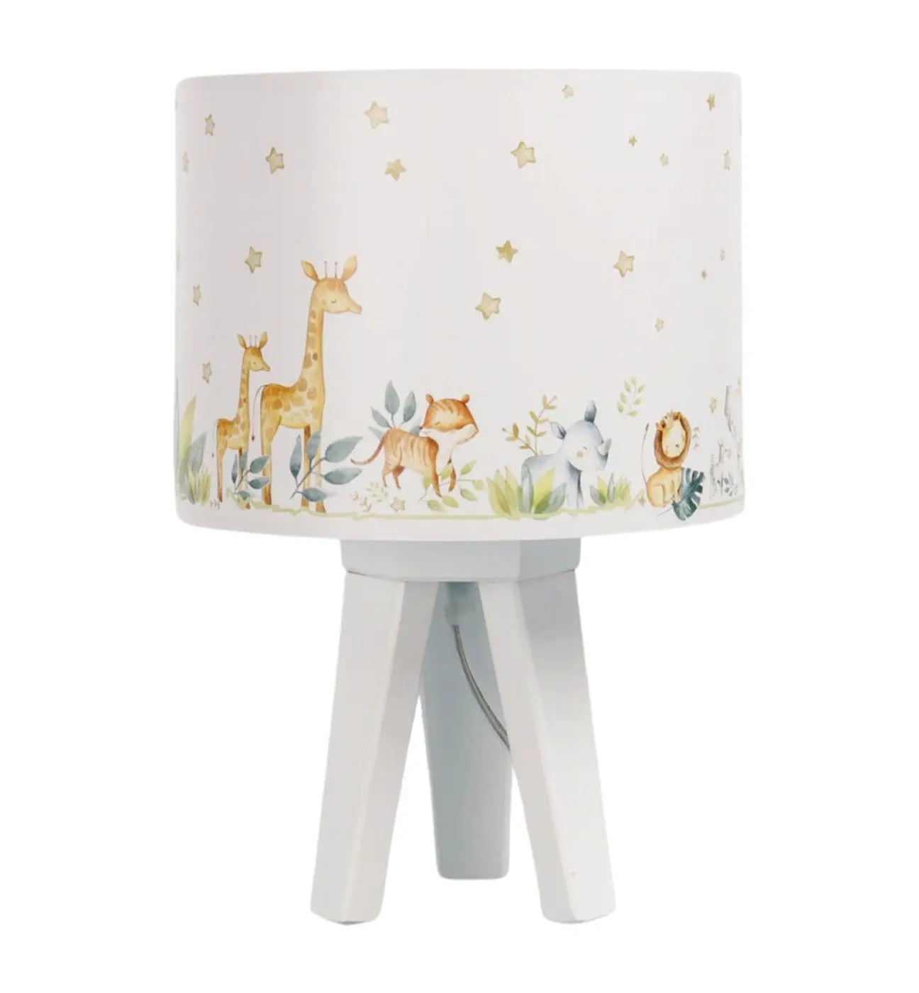 Lampe de table en Bois - Sweet Dreams (Blanc / Jaune Clair)
