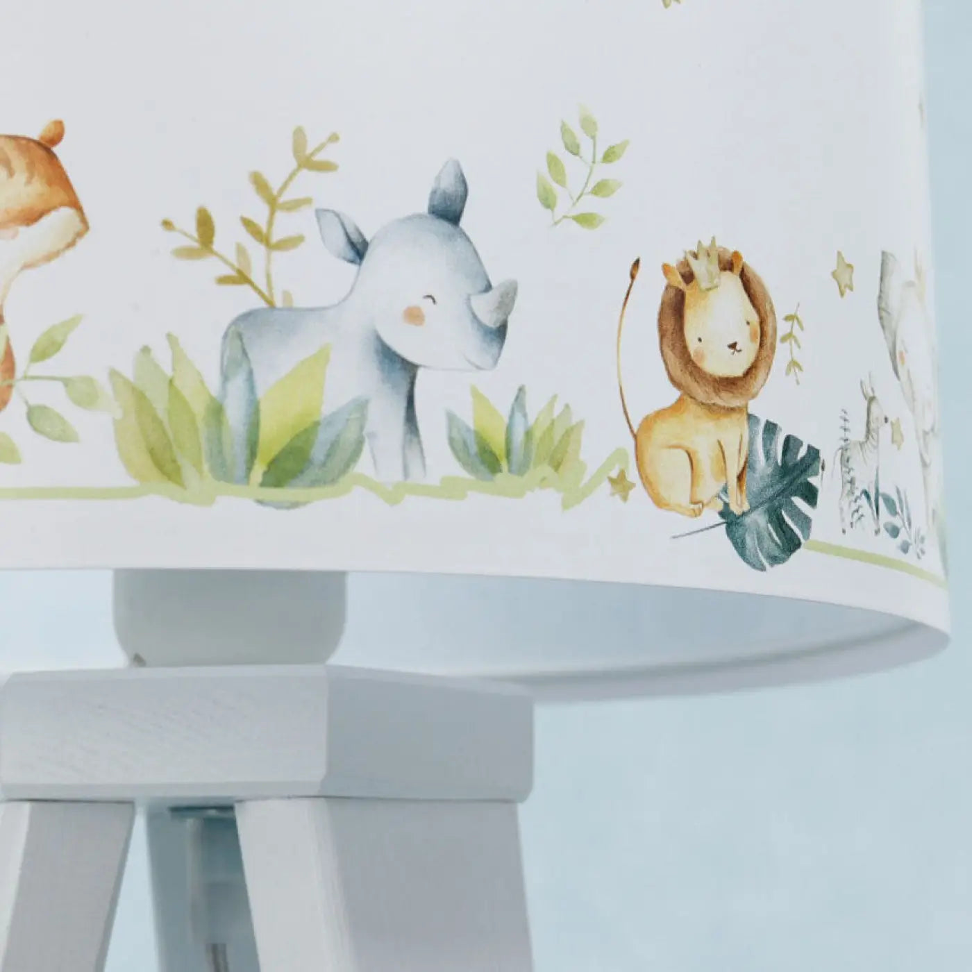 Lampe de table en Bois - Sweet Dreams (Blanc / Jaune Clair)