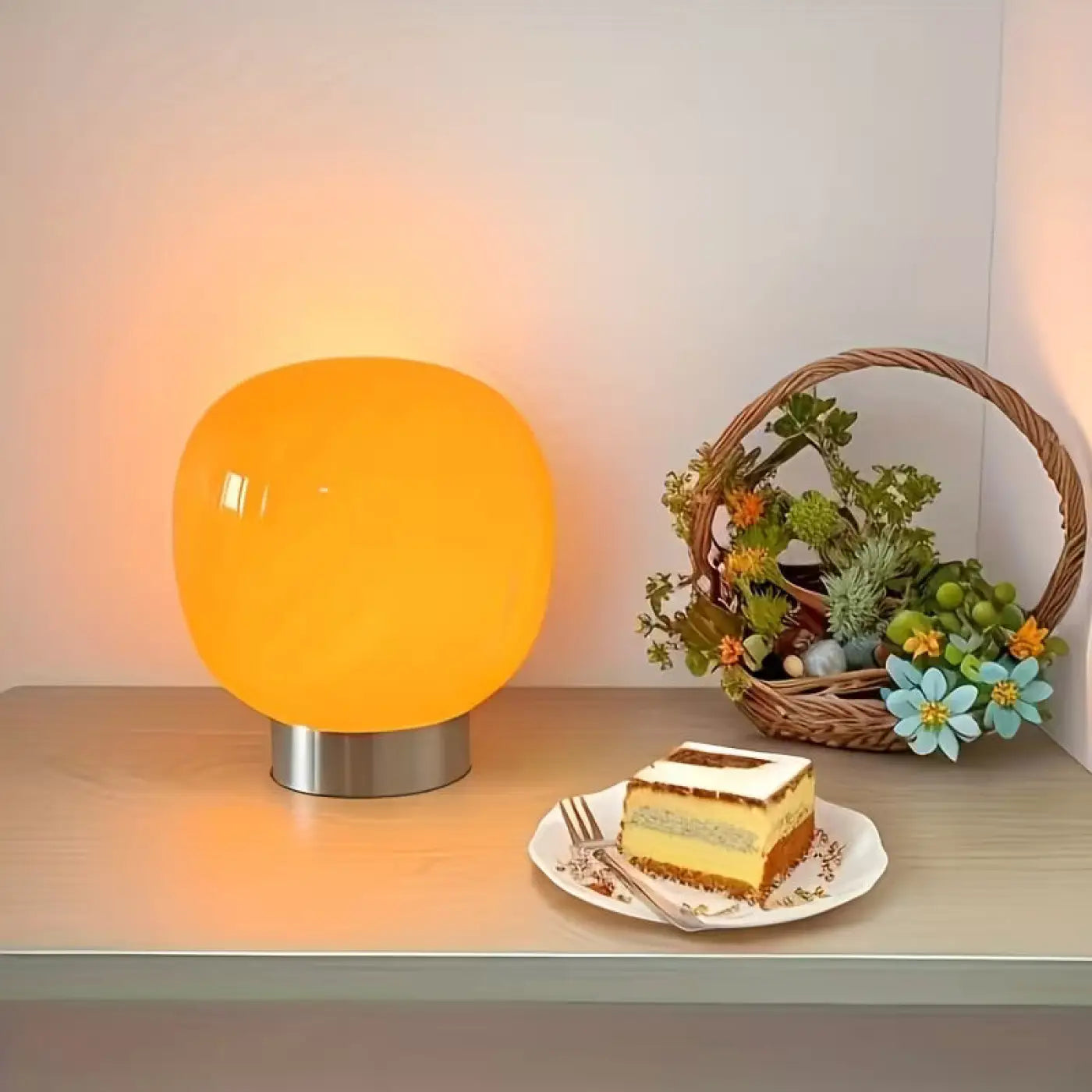 Lampe de Chevet Minimaliste en Verre - Macaron