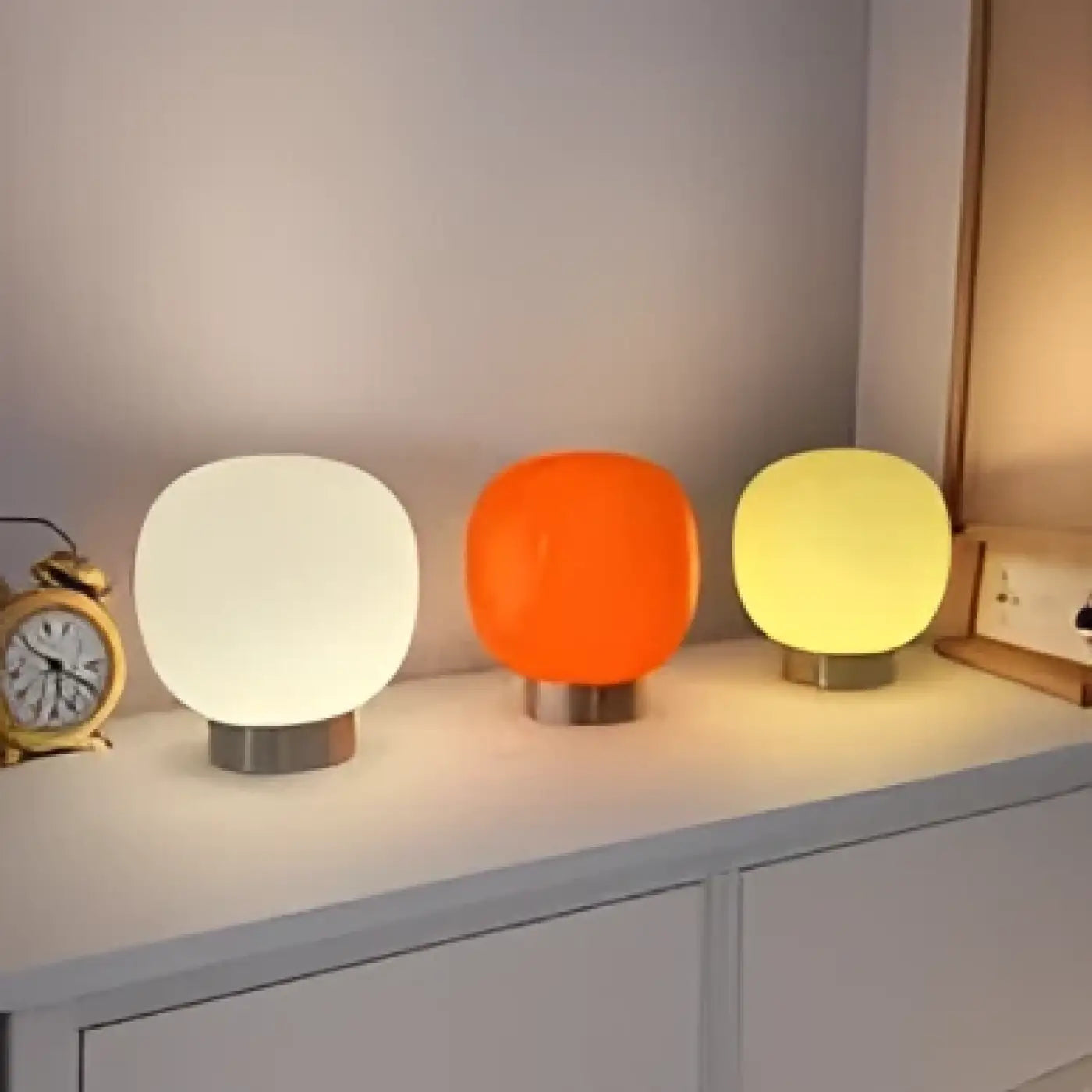Lampe de Chevet Minimaliste en Verre - Macaron