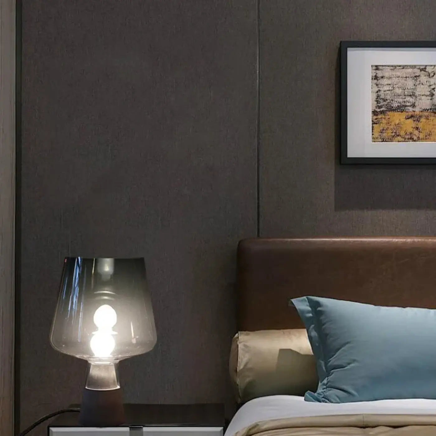 Lampe de chevet Moderne en Verre - Cimentis