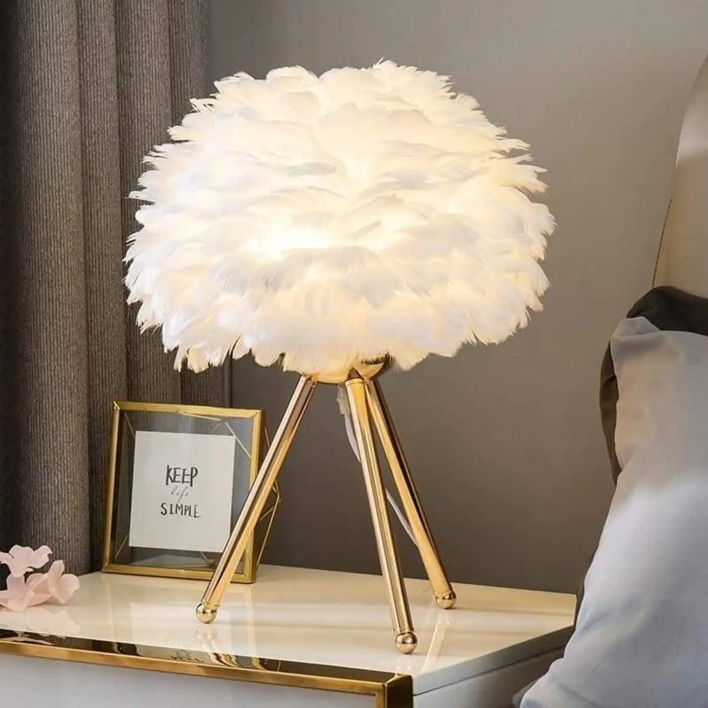 Lampe de Chevet - Plume