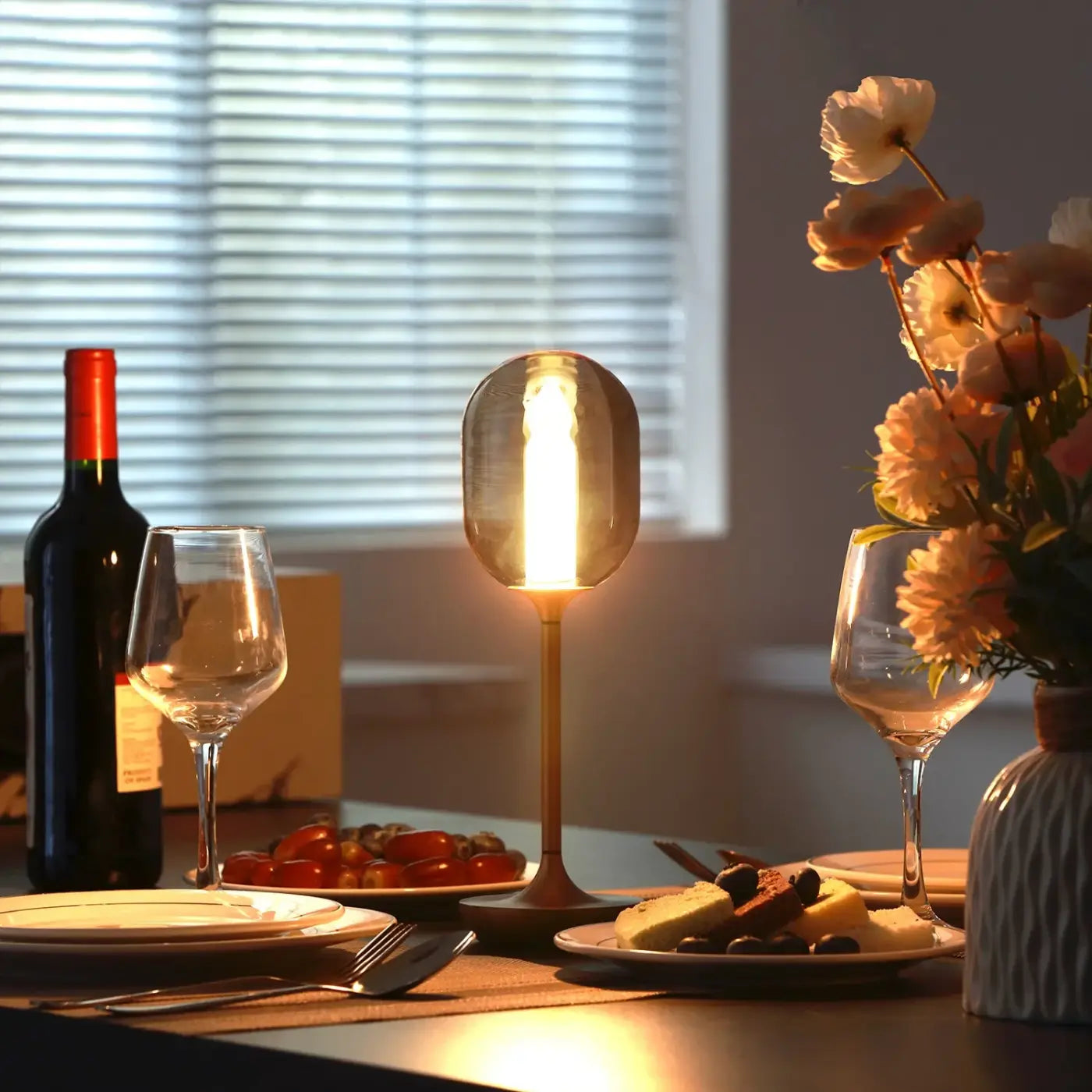 Lampe de Chevet Moderne en Verre - Candle