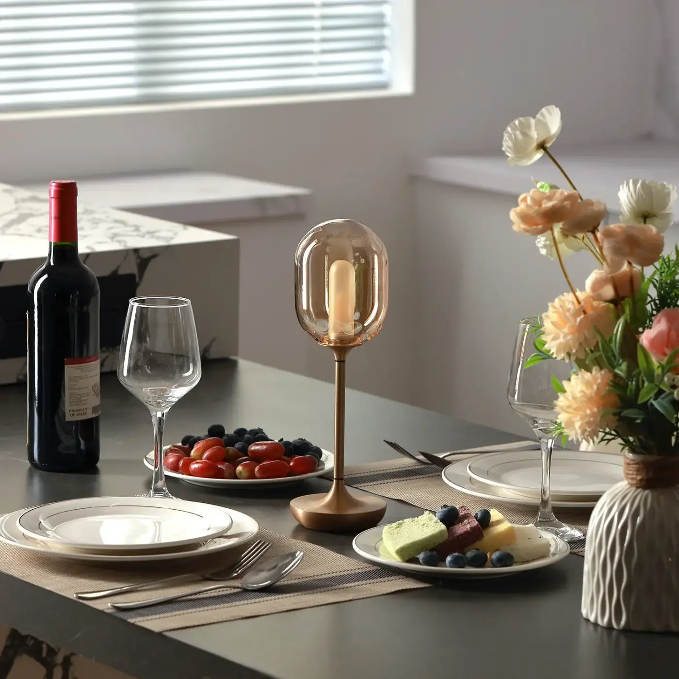 Lampe de Chevet Moderne en Verre - Candle