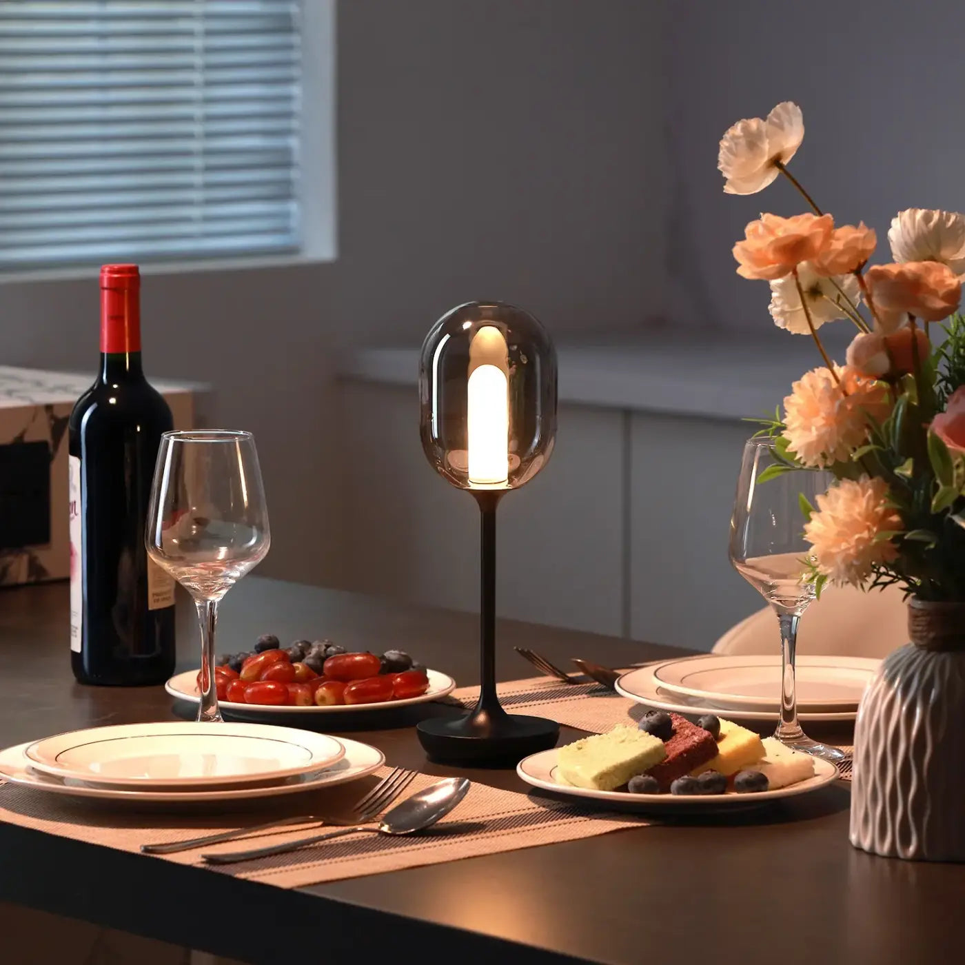 Lampe de Chevet Moderne en Verre - Candle