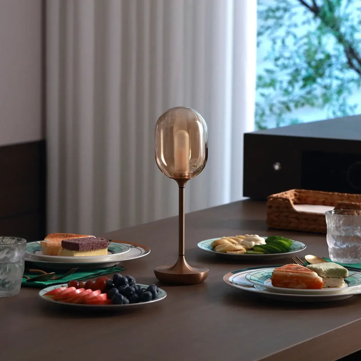 Lampe de Chevet Moderne en Verre - Candle