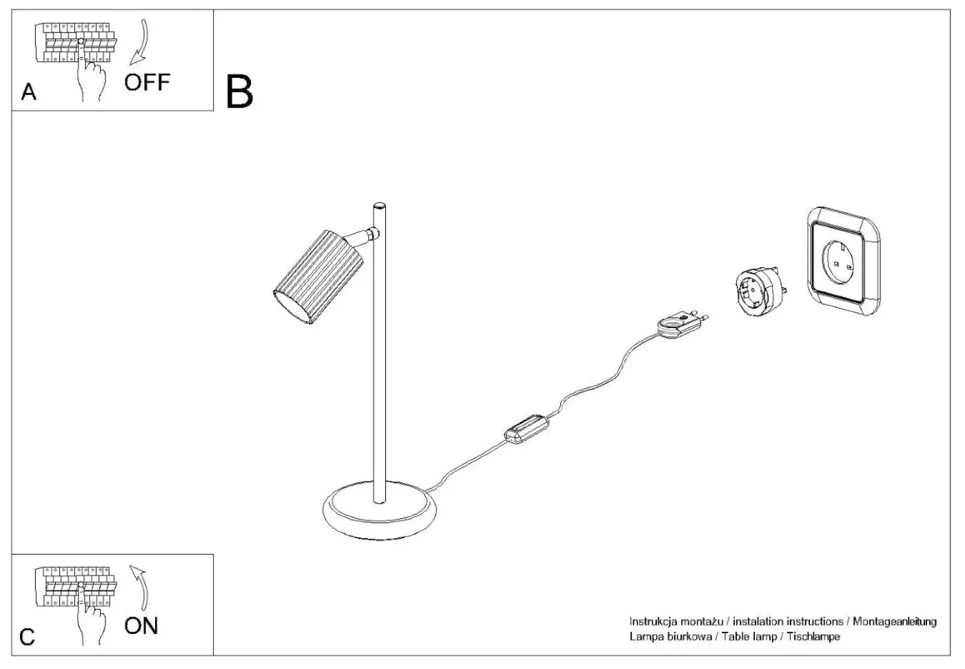 Lampe A Poser Design - Karbon (Rouge Ocre)