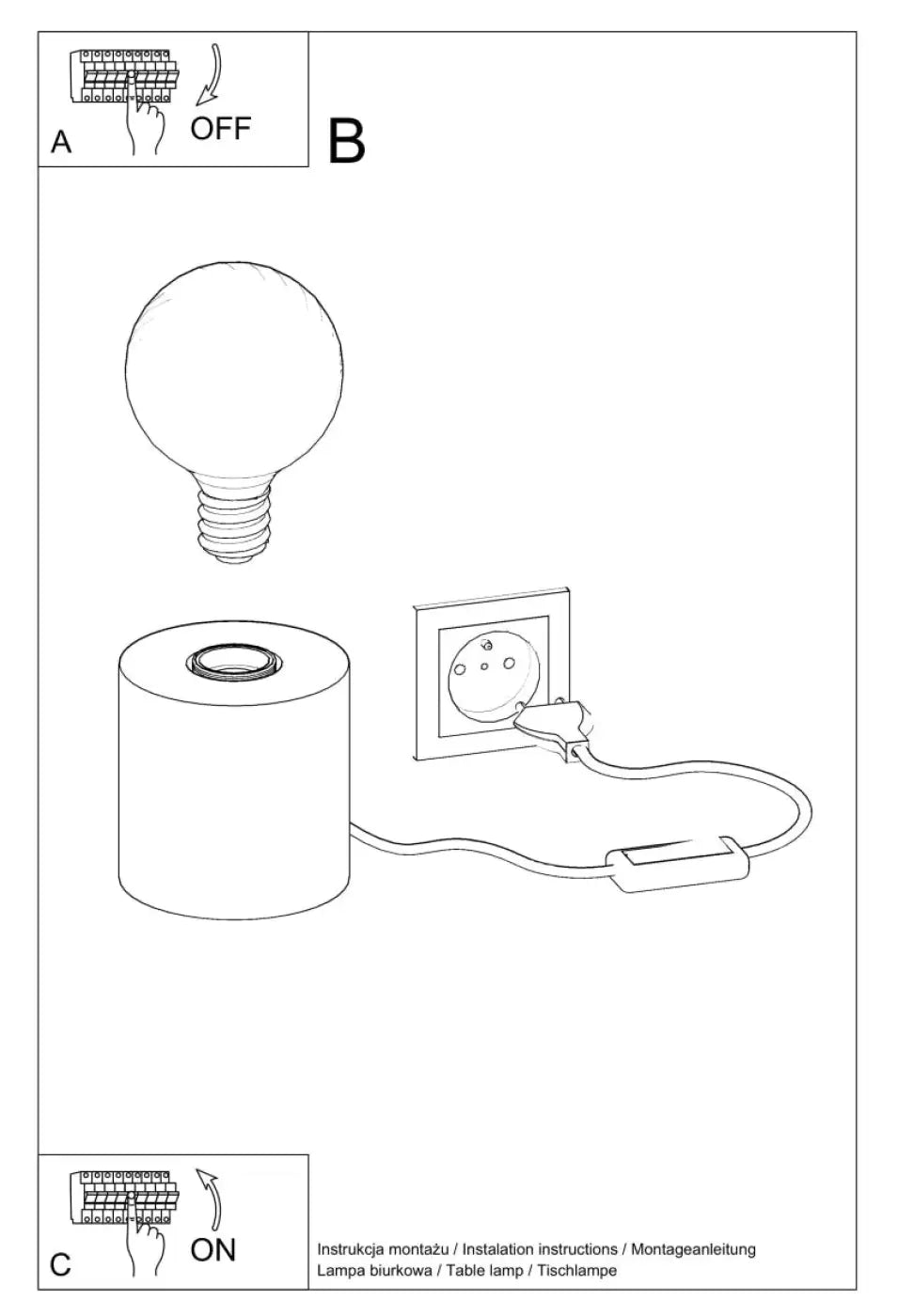 Lampe A Poser Design - Salgado (Béton)