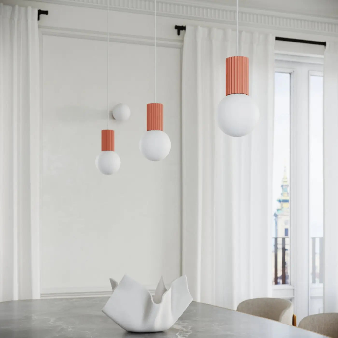 Lampe A Poser Design - Halo (Peach)
