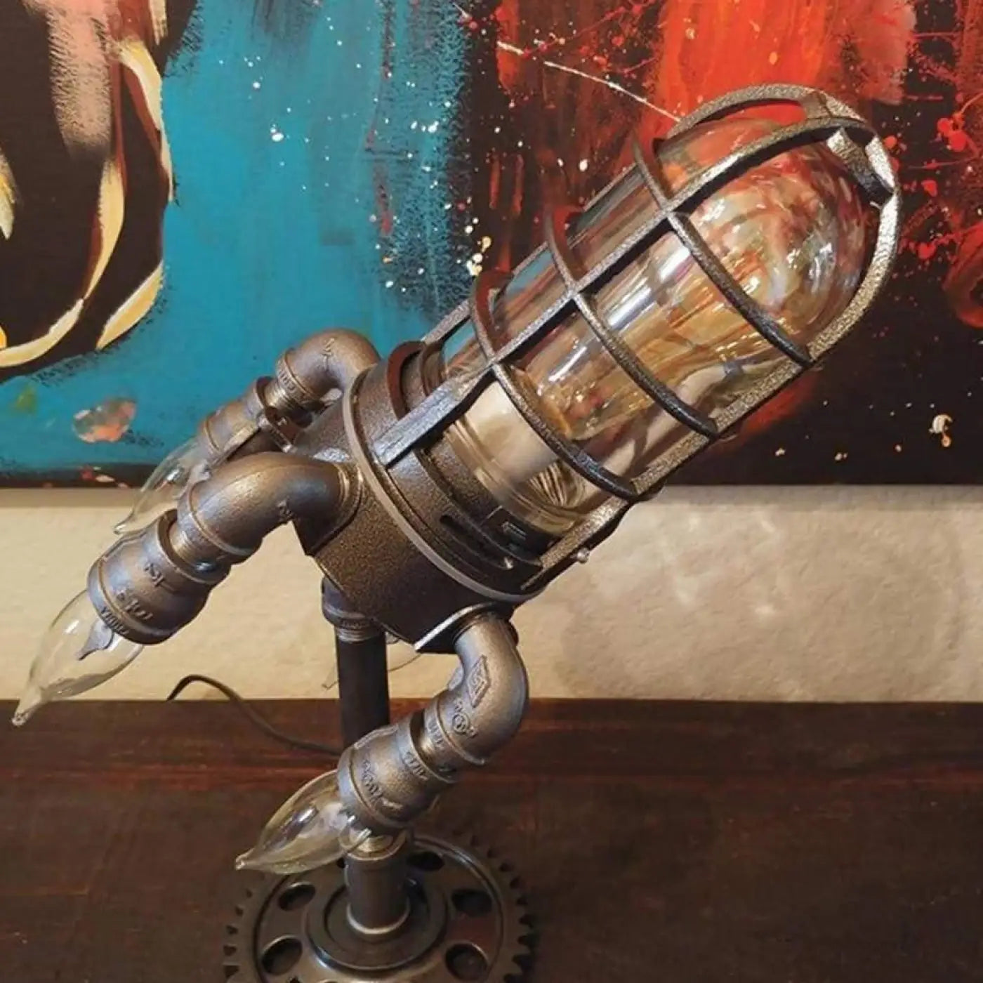 Lampe de Chevet - Steampunk