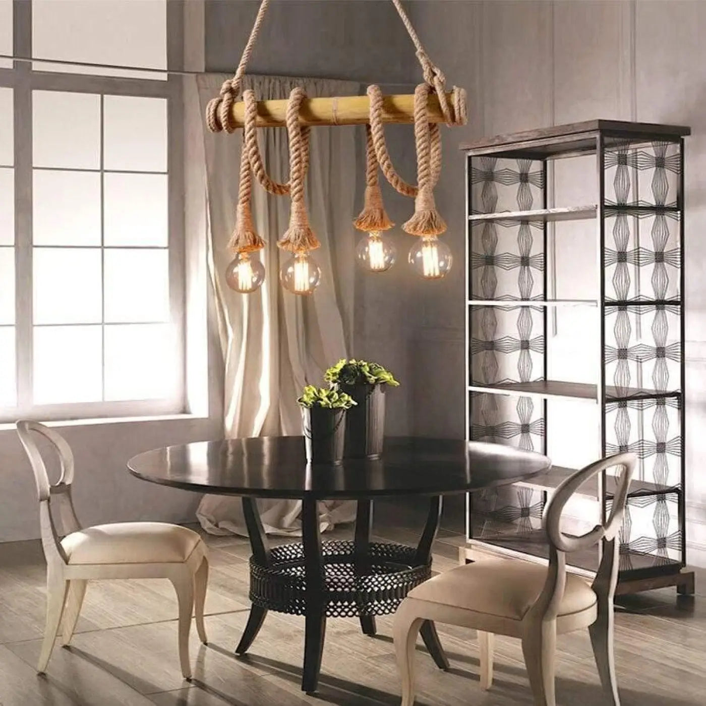 Lampe Suspendue - Corde