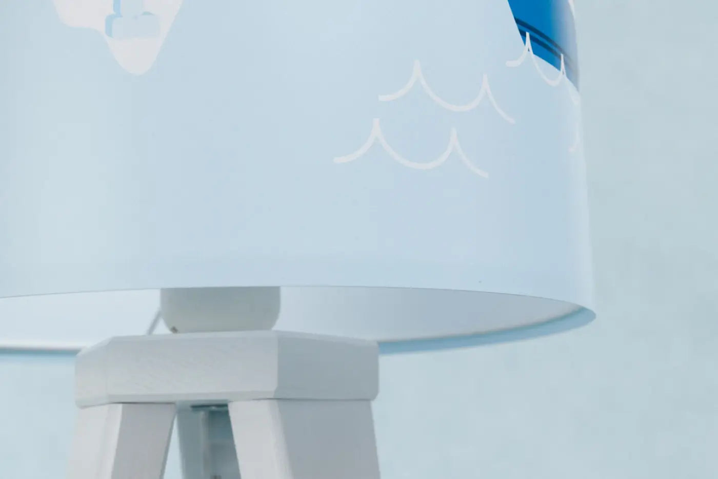 Lampe de Table - Sweet Dreams (Bleu Clair / Blanc / Marron)