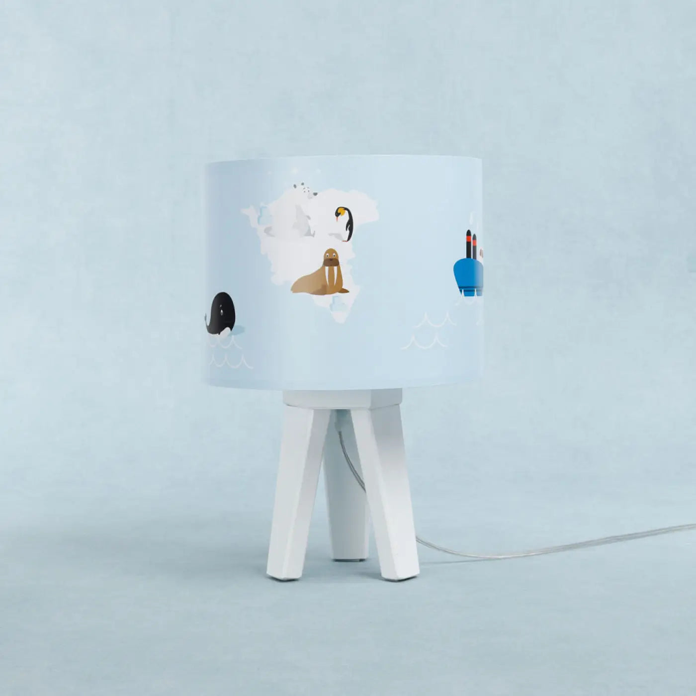 Lampe de Table - Sweet Dreams (Bleu Clair / Blanc / Marron)