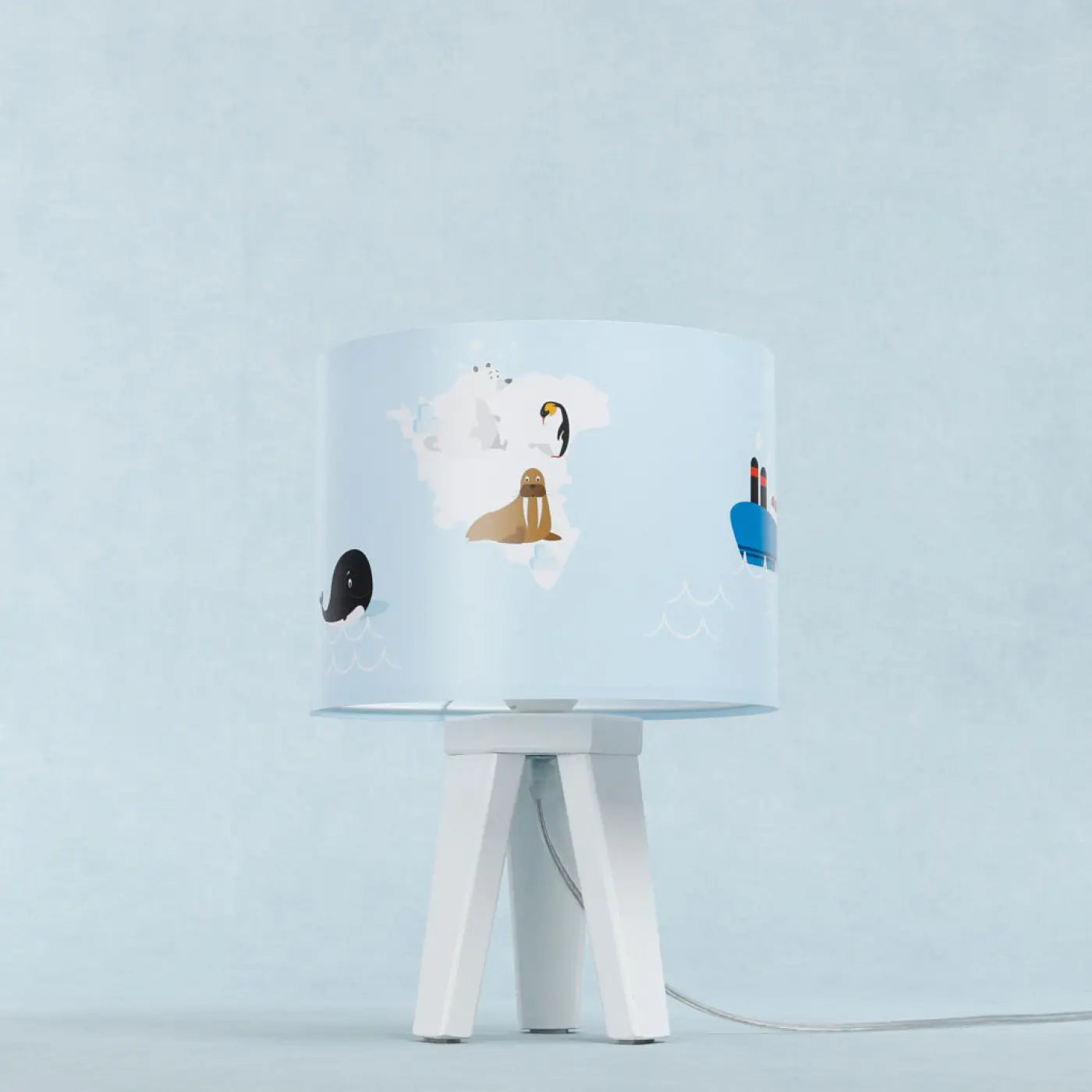 Lampe de Table - Sweet Dreams (Bleu Clair / Blanc / Marron)