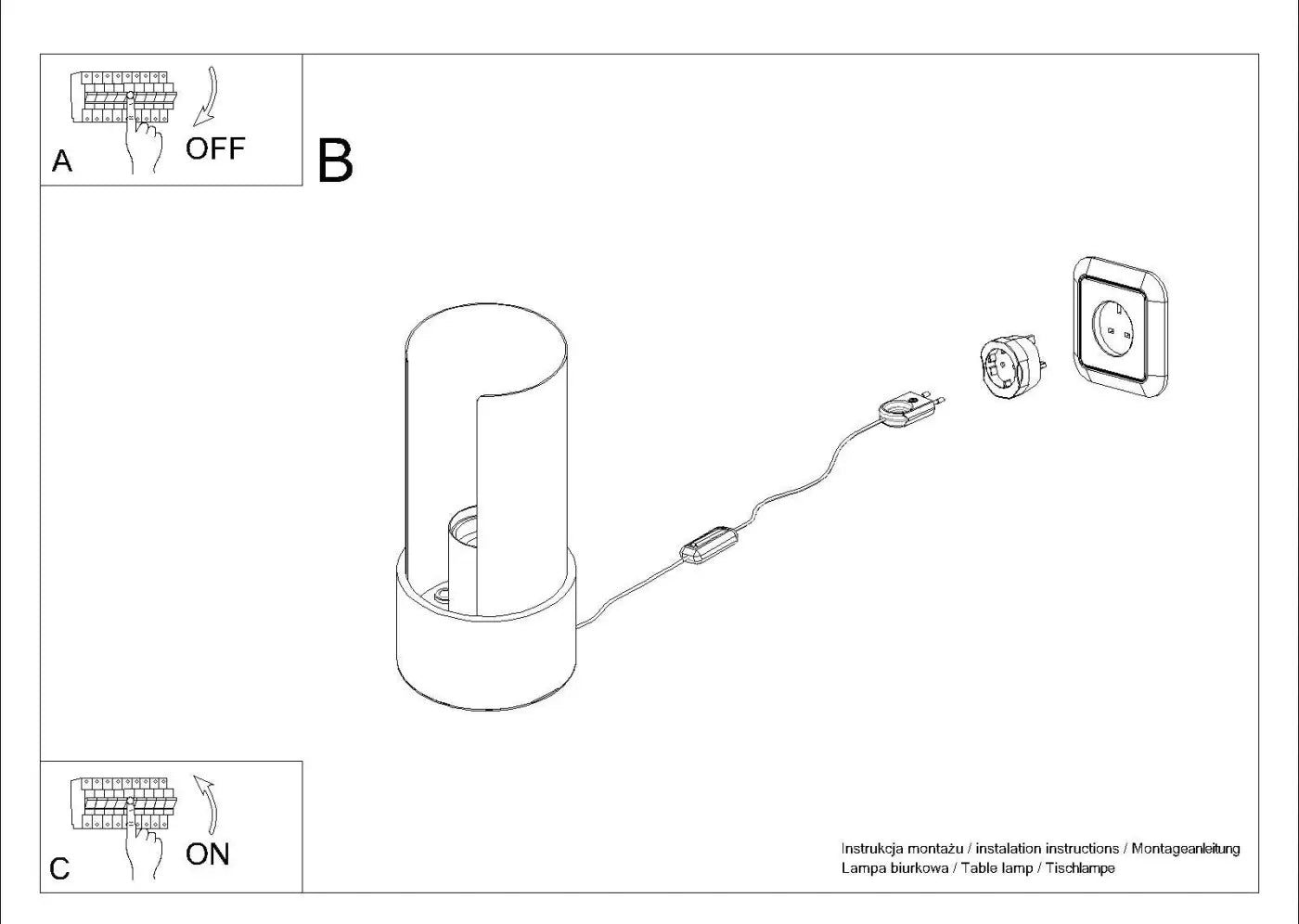 Lampe A Poser Design - Flash (Blanc)
