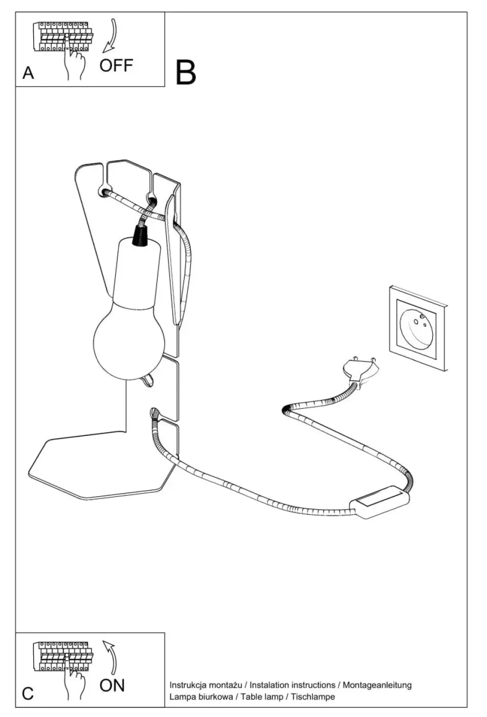 Lampe De Table - Arby (Blanc)