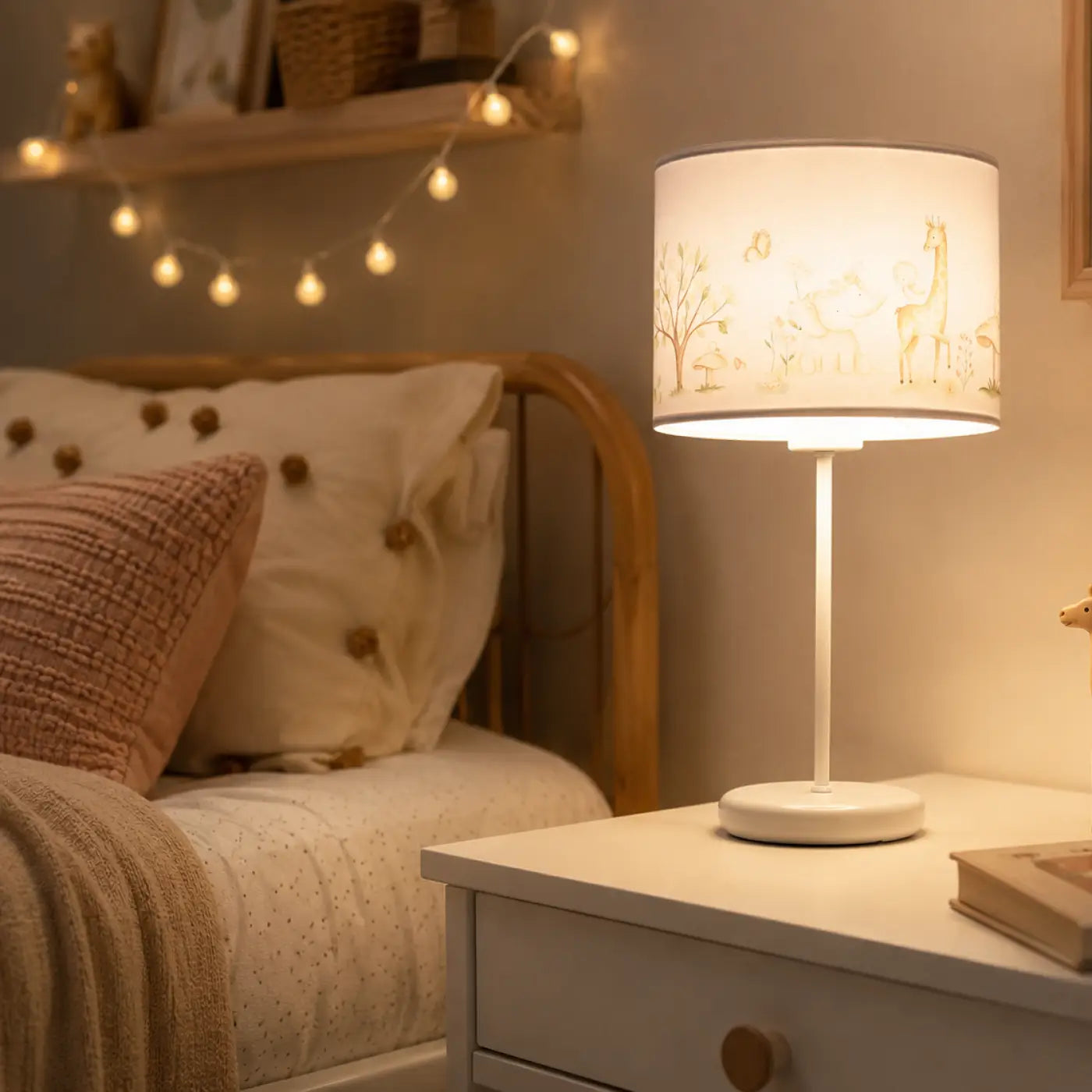 Lampe de Table - Sweet Dreams (Marron Clair/Blanc)