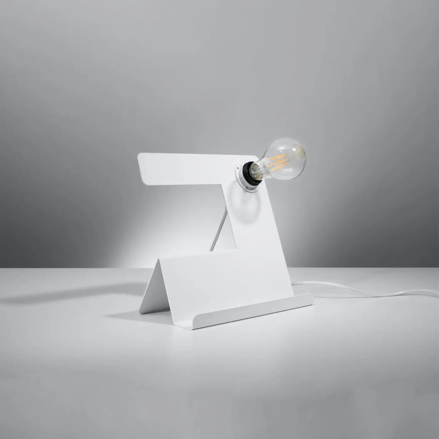 Lampe De Table Minimaliste - Incline (Blanc)