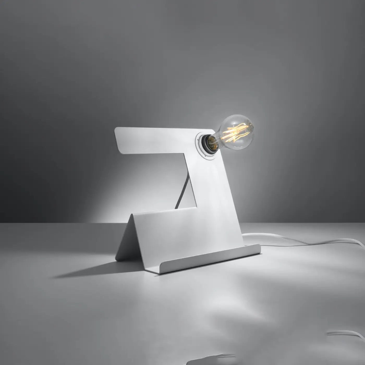 Lampe De Table Minimaliste - Incline (Blanc)