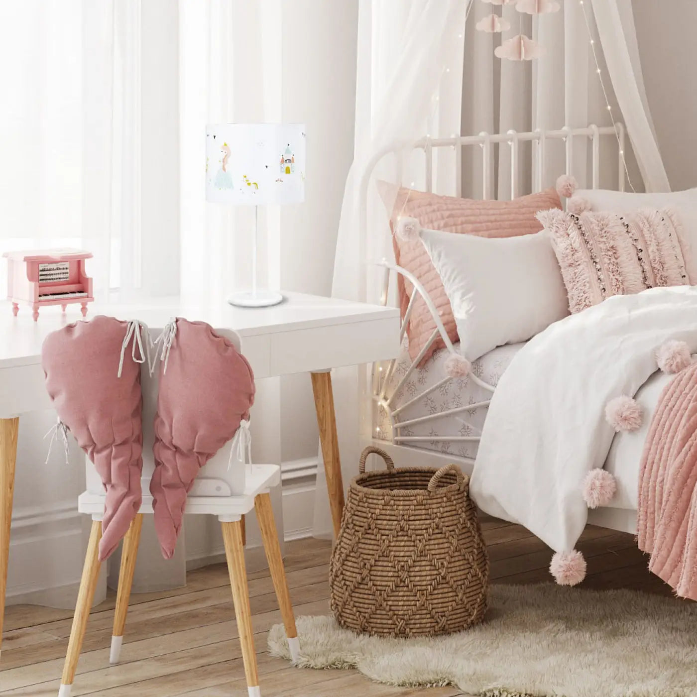 Lampe de Table - Sweet Dreams (Rose/Blanc)