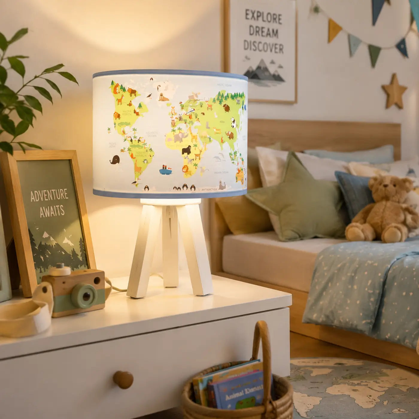Lampe de Table - Sweet Dreams (Bleu Clair / Vert Clair)