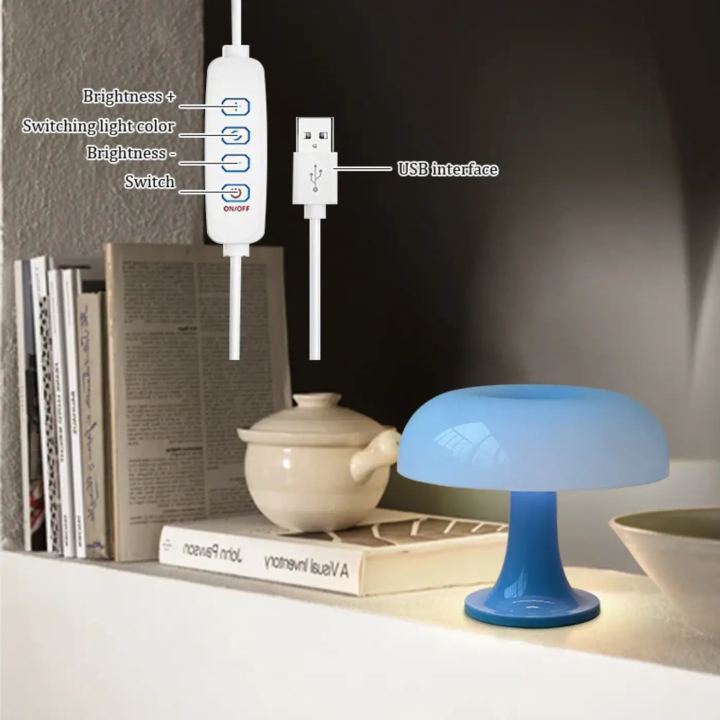 Lampe de chevet Design en Verre - Diame