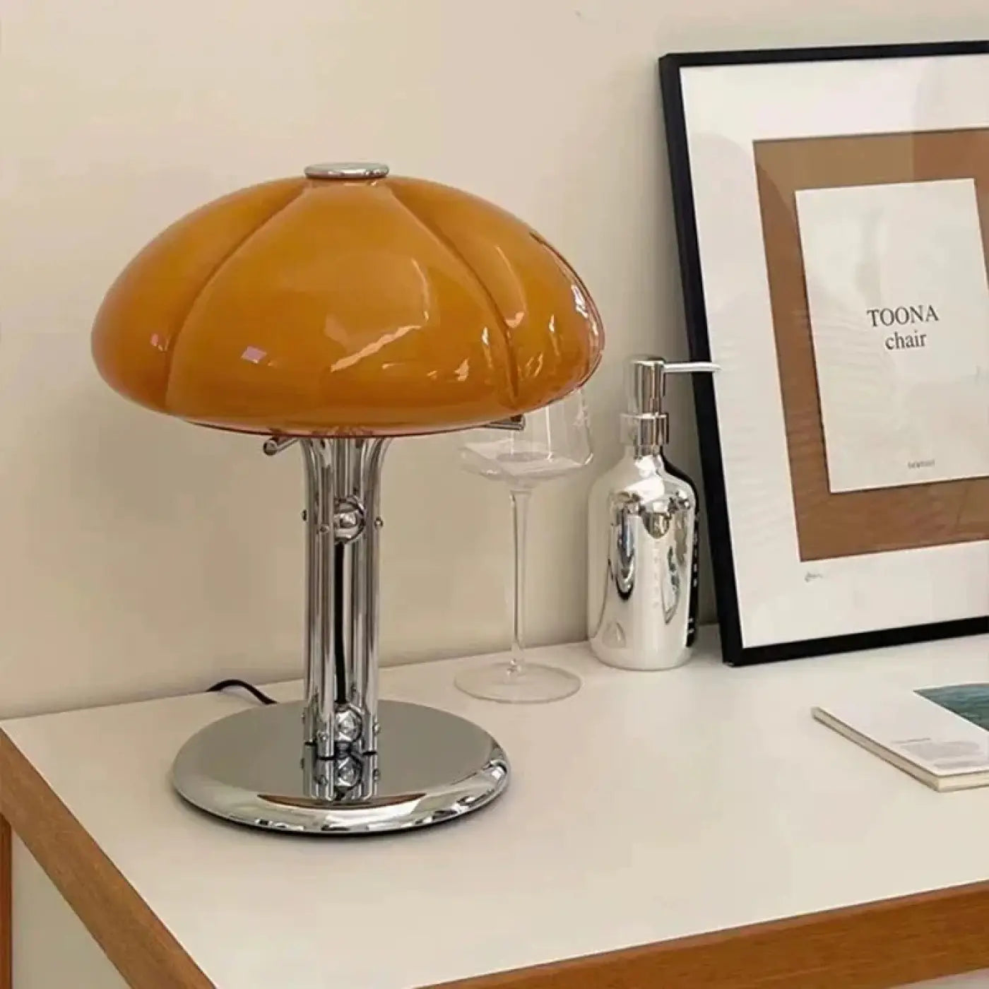Lampe de Table Retro en Verre - Hala