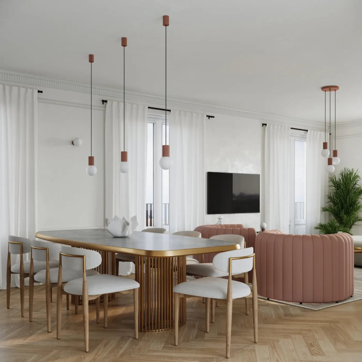 Lampe A Poser Design - Halo (Moka)