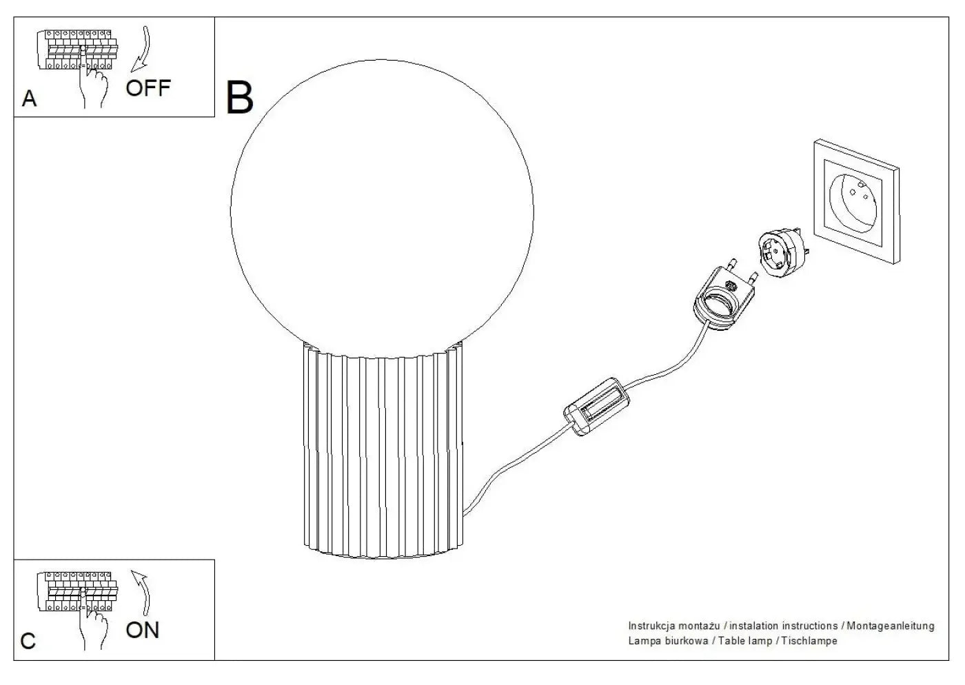 Lampe A Poser Design - Halo (Moka)