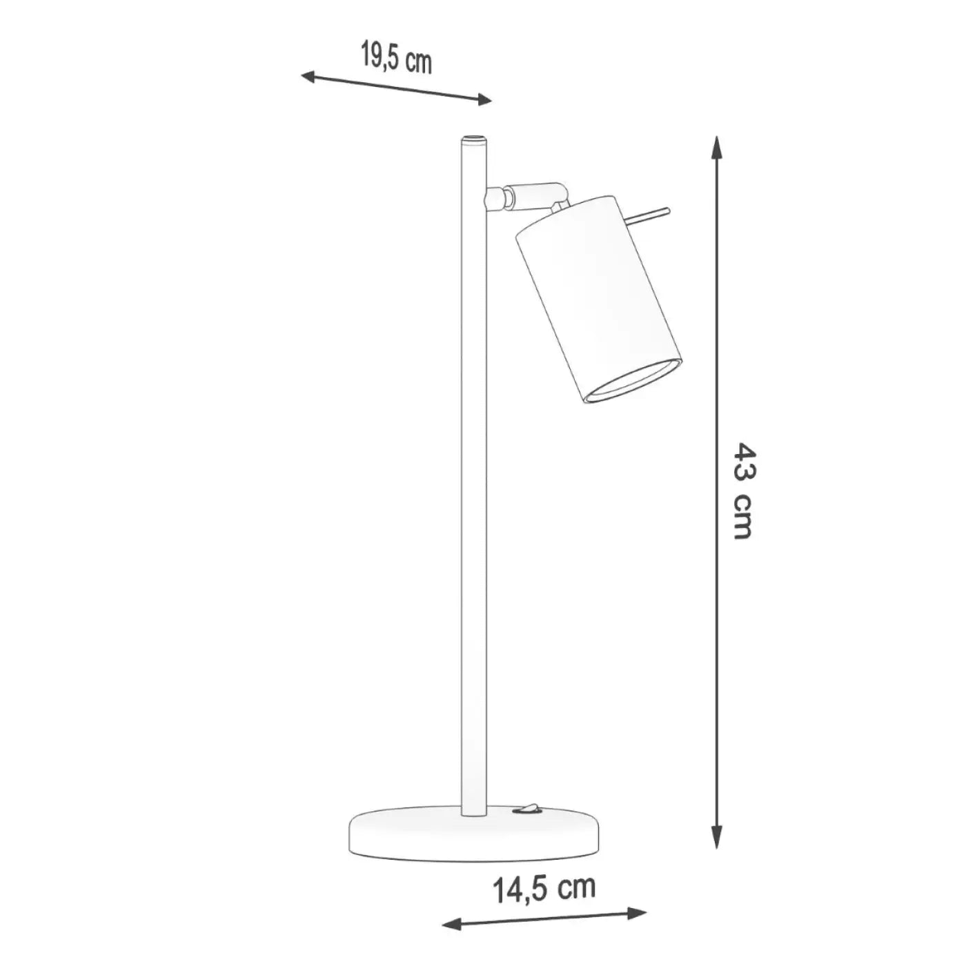 Lampe De Table Design - Ring (Noir)