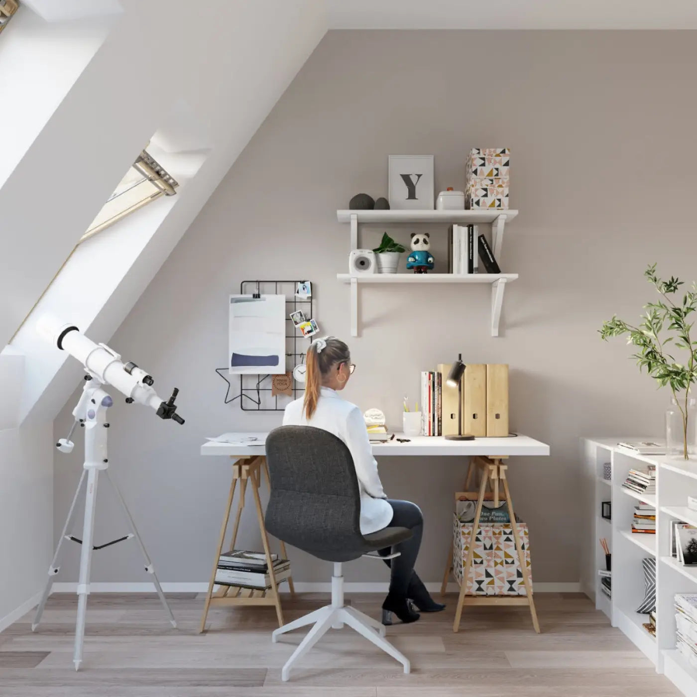 Lampe De Table Design - Ring (Noir)