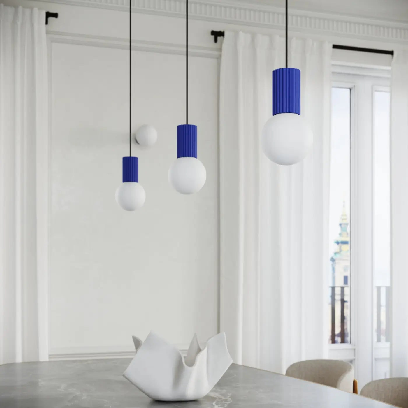 Lampe A Poser Design - Halo (Outremer)