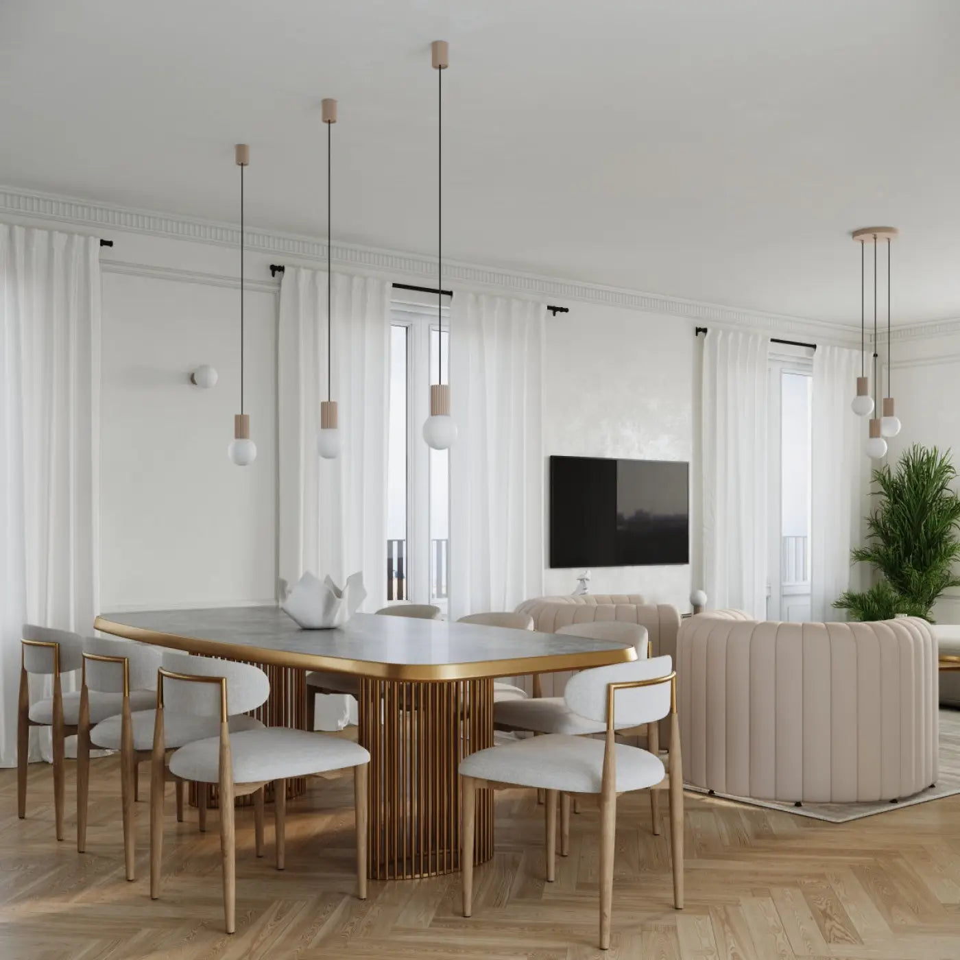 Lampe A Poser Design - Halo (Taupe)