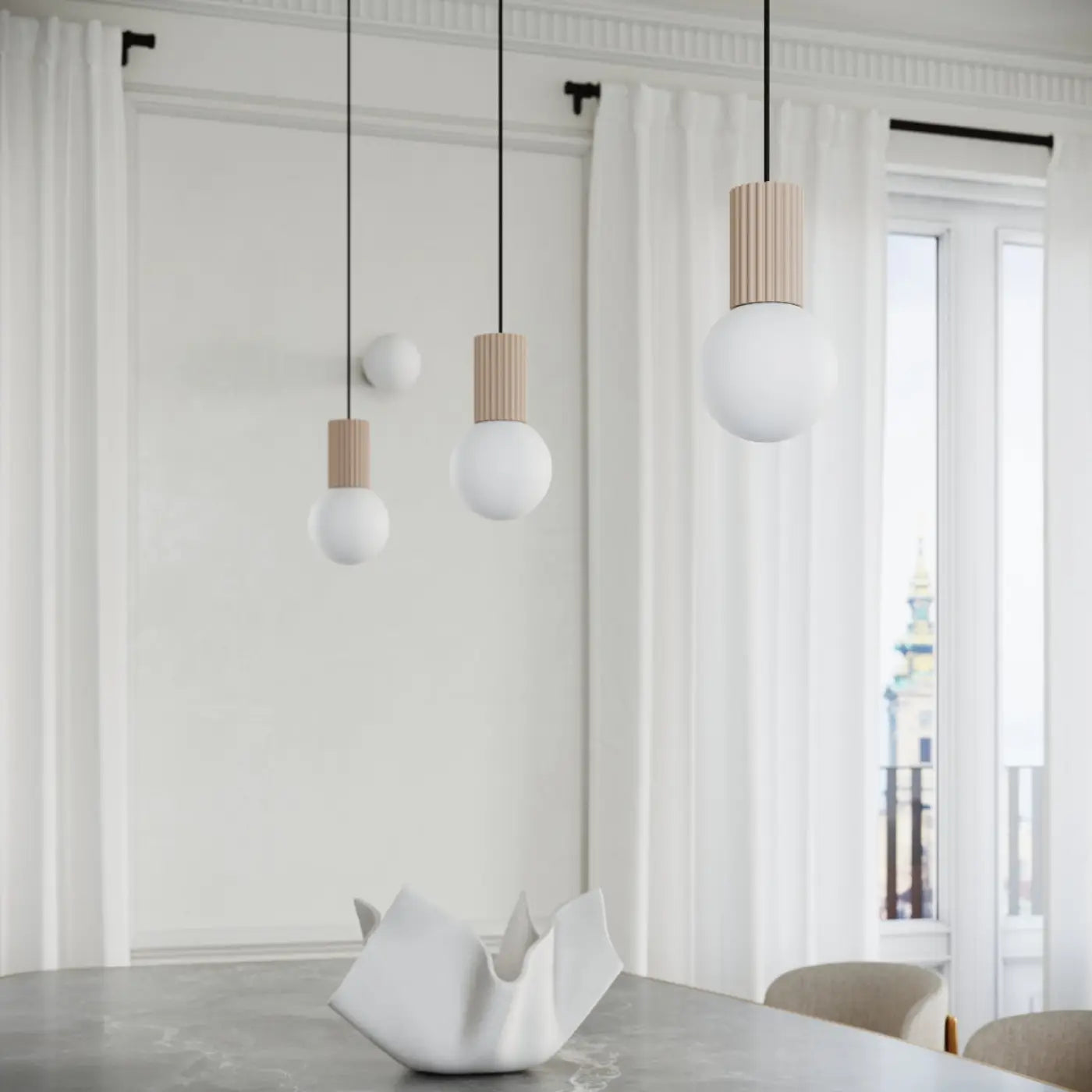 Lampe A Poser Design - Halo (Taupe)