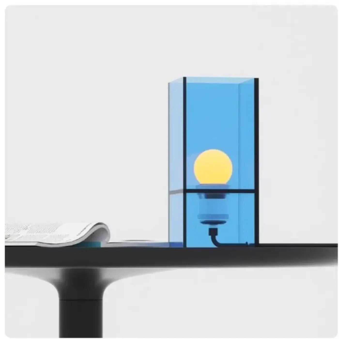 Lampe de Table Design en Verre - Zilos