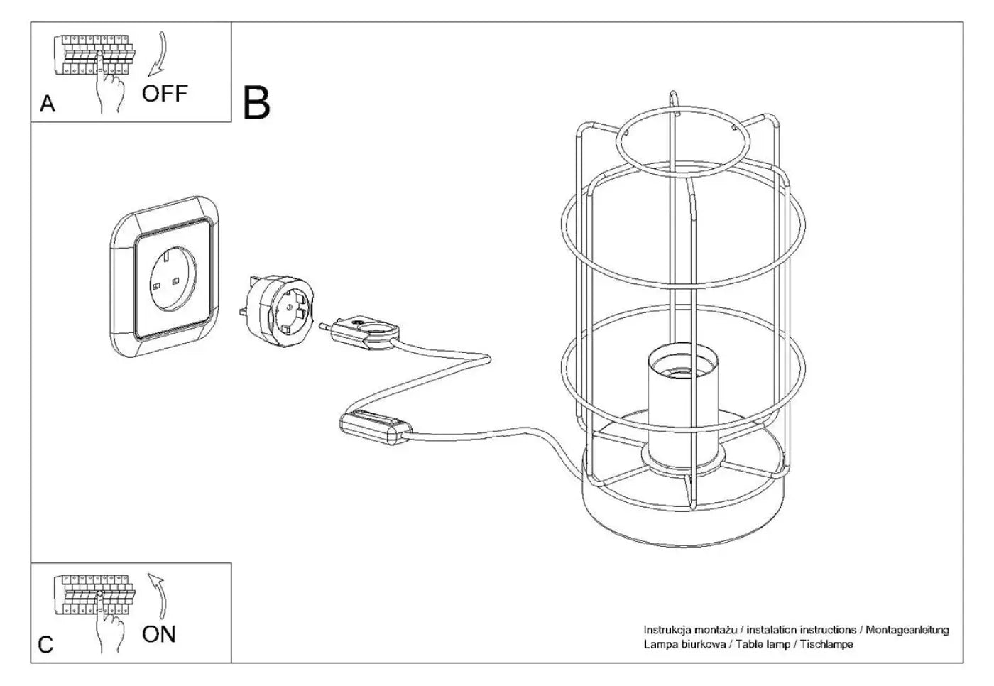 Lampe De Table Design en Metal - Gotto
