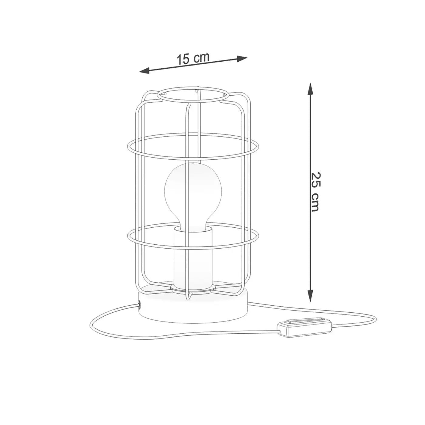 Lampe De Table Design en Metal - Gotto