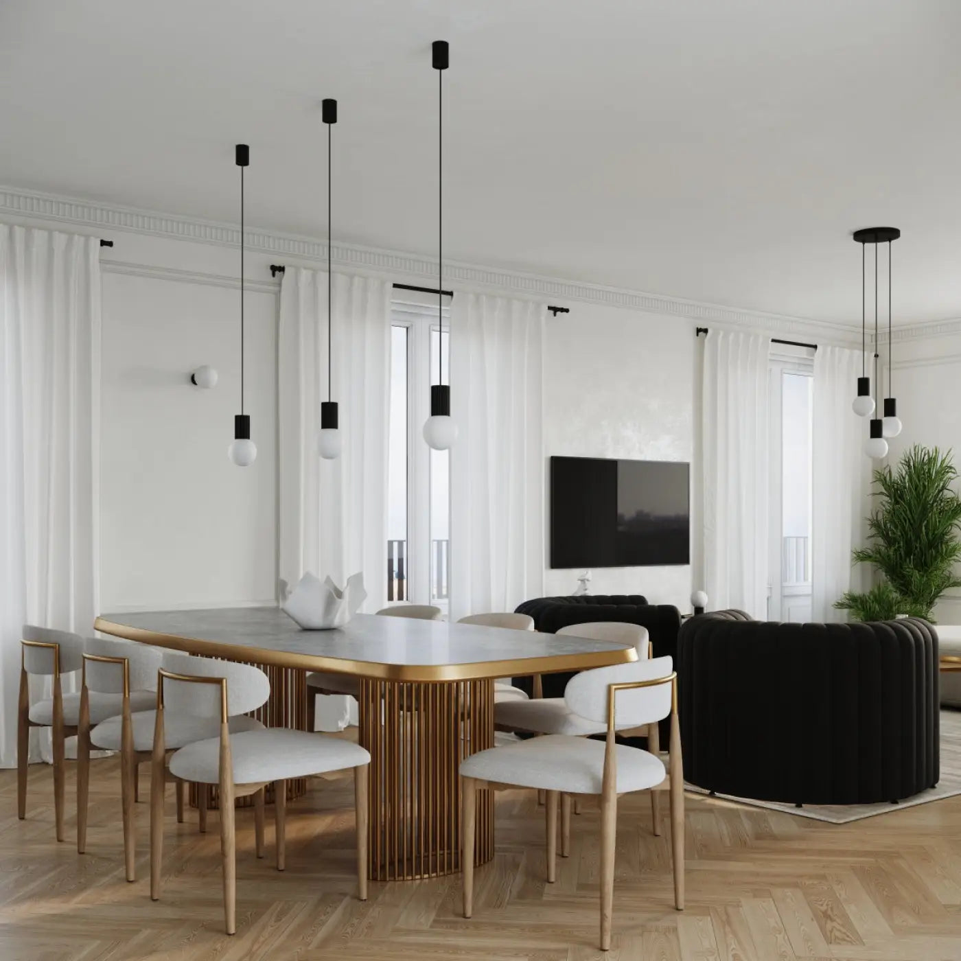 Lampe A Poser Design - Halo (Noir)