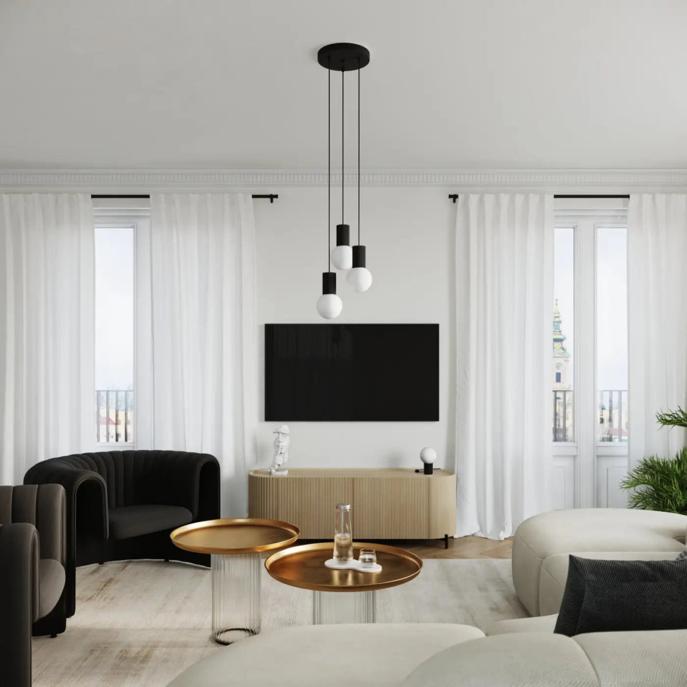 Lampe A Poser Design - Halo (Noir)
