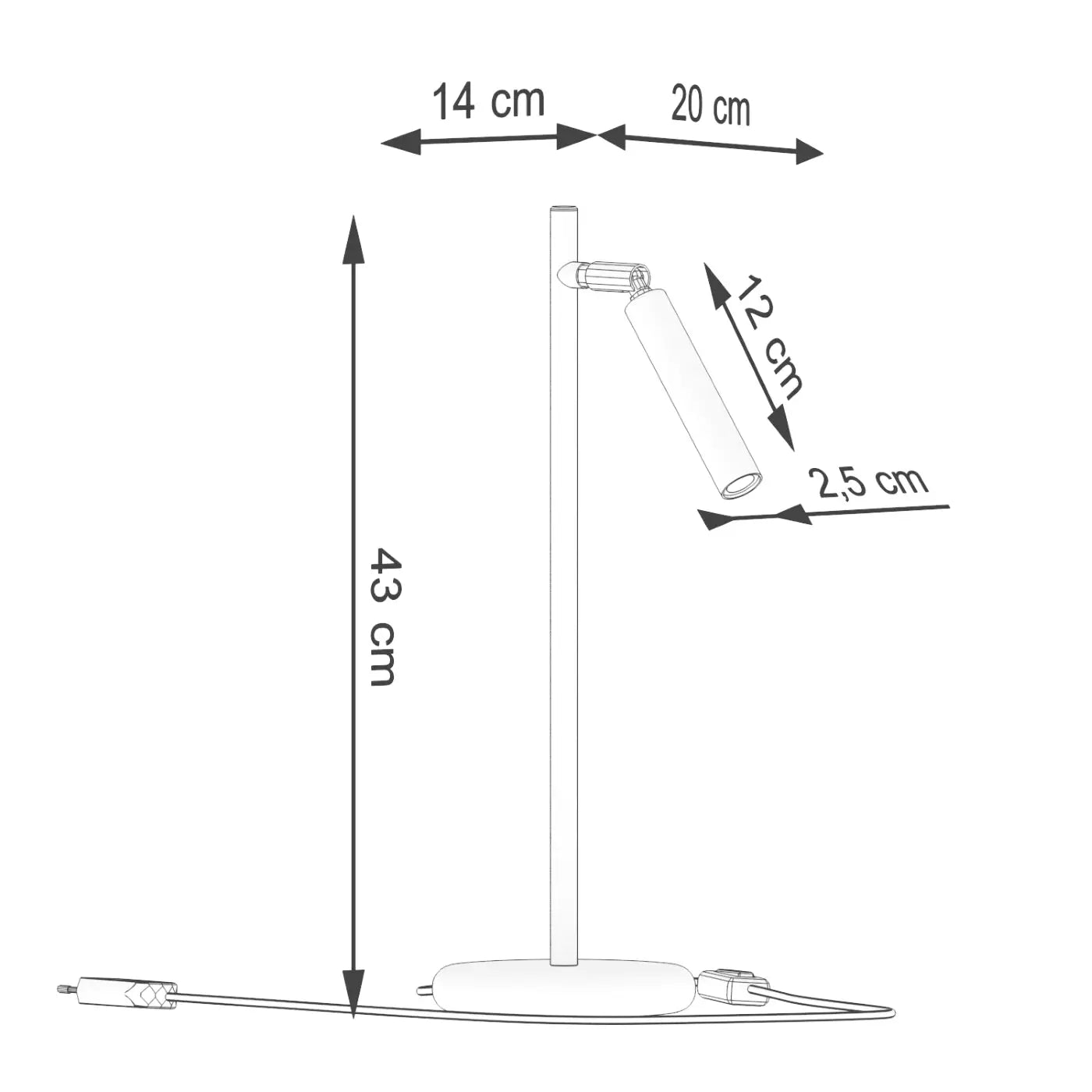 Lampe A Poser Design - Pastelo (Noir)