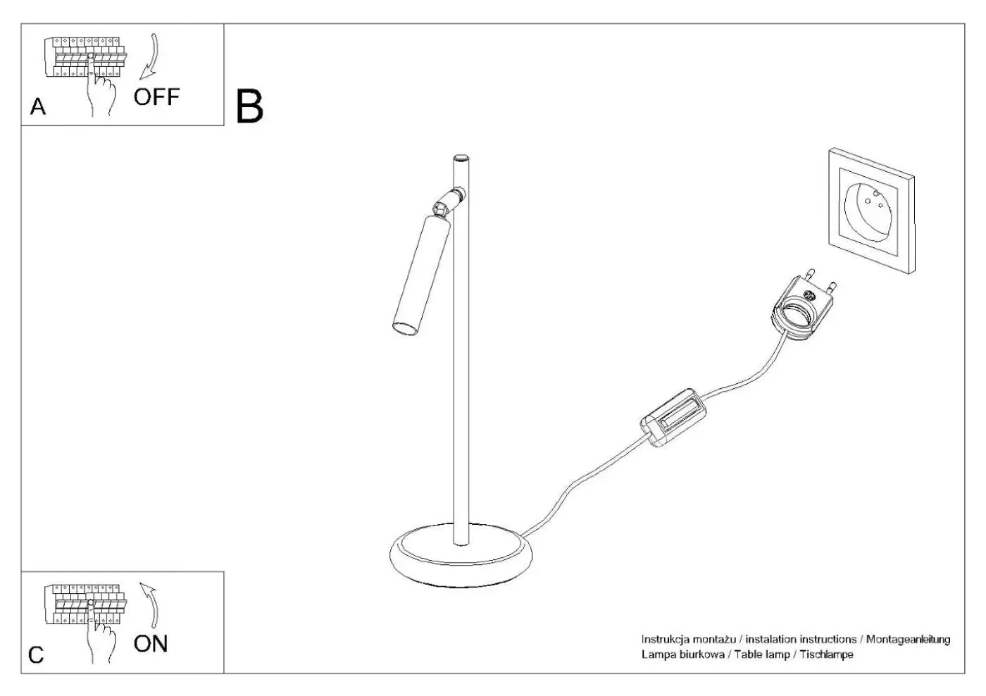 Lampe A Poser Design - Pastelo (Or)
